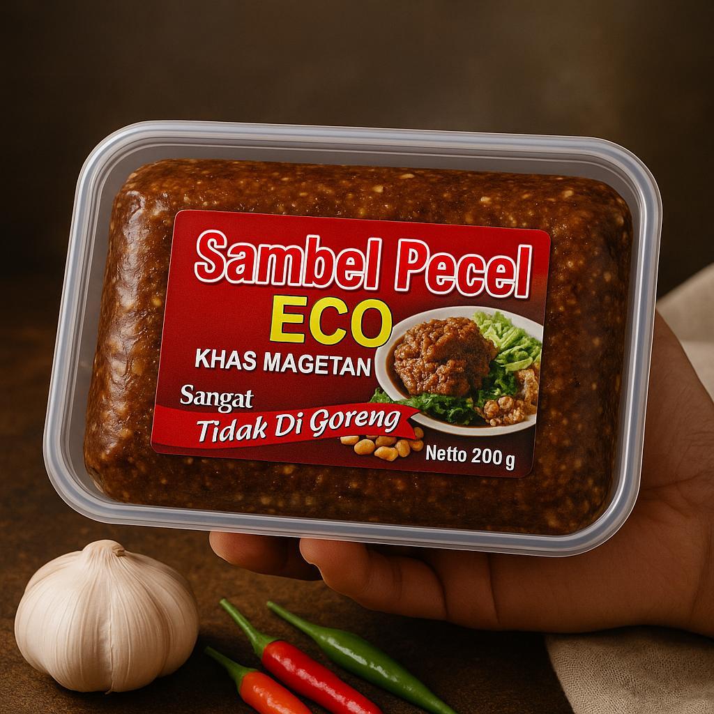 

Sambel Pecel Madiun Bumbu Pecel Sangrai Sambel Premium Eco Enak dan Gurih Daun jeruk Tanpa Pengawet 500gr