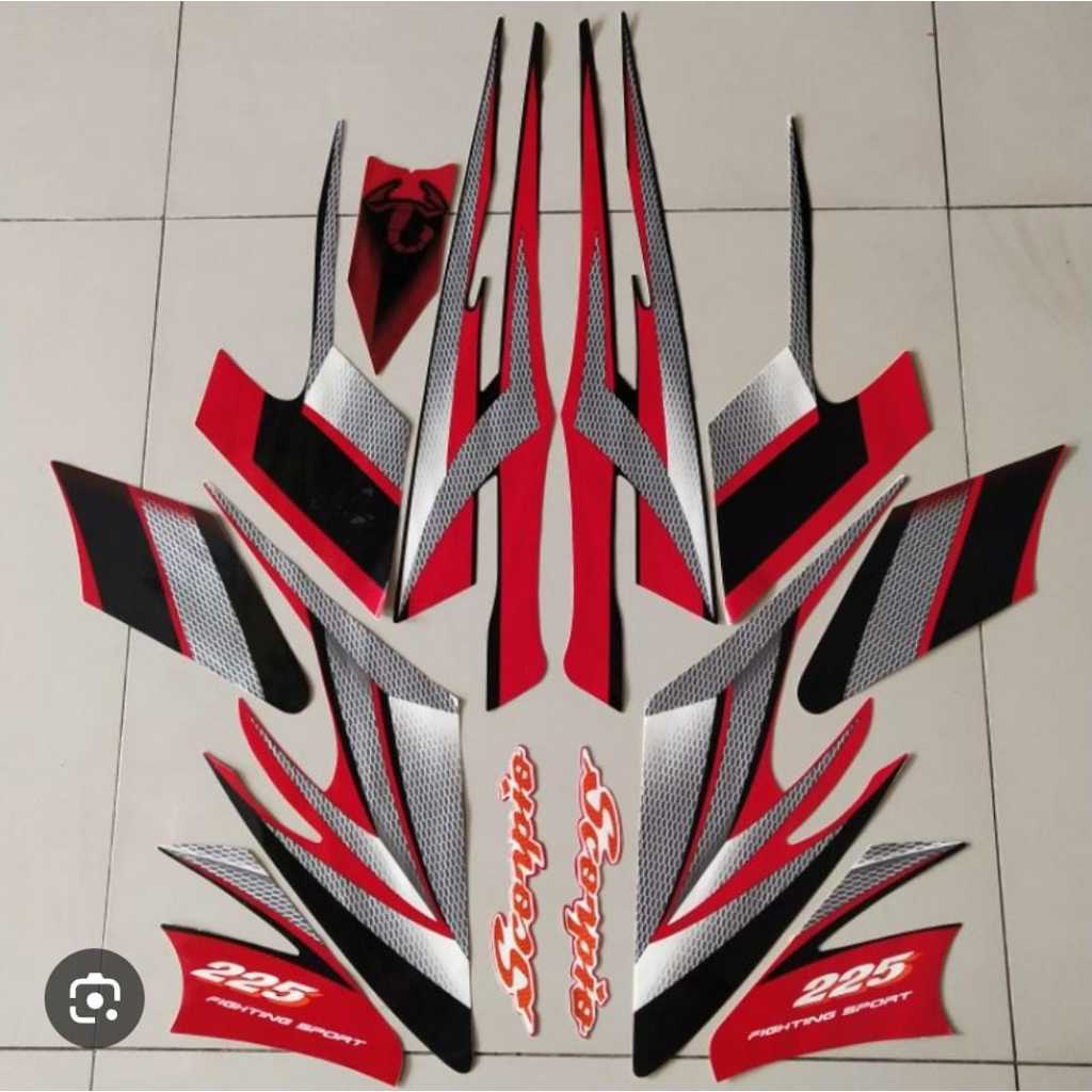Stiker Striping Yamaha Scorpio Z 2004 - Striping Standar Scorpio Z 2004