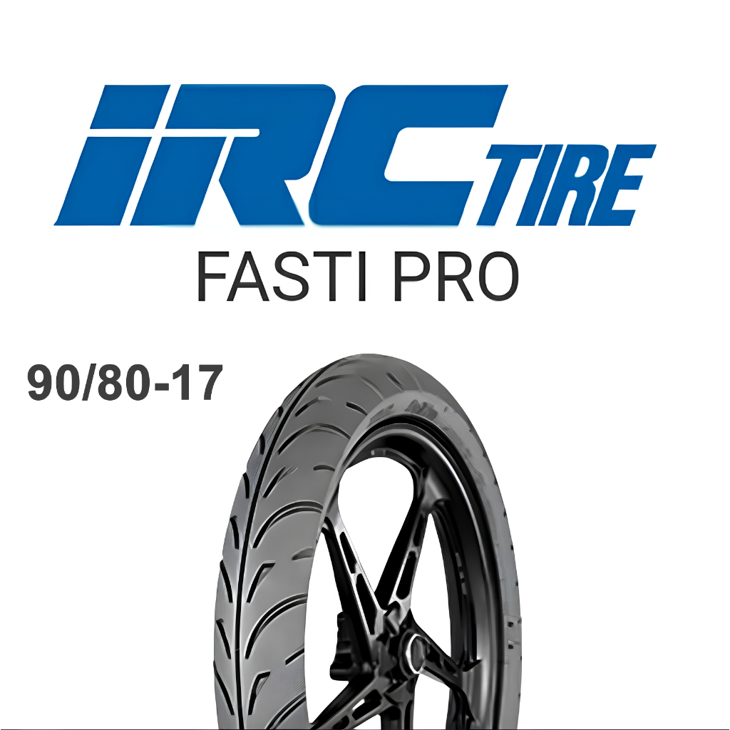 (RING 17) BAN MOTOR IRC FASTI PRO 90/80-17 TUBELESS RACING COMPOUND ORIGINAL