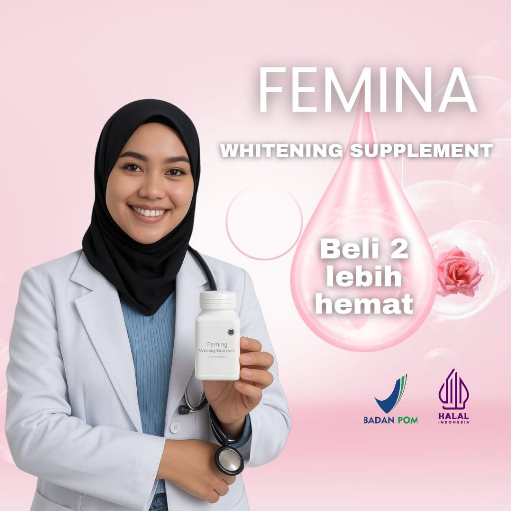 FEMINA WHITENING SUPLEMEN | 10x KULIT GLOWING LEBIH CEPAT