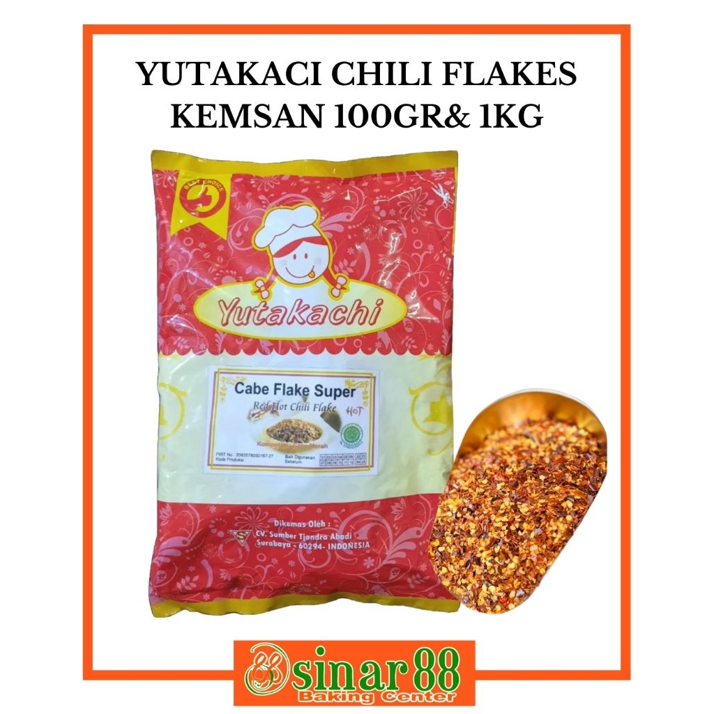 

YUTAKACHI CHILI FLAKES KEMASAN 100GR