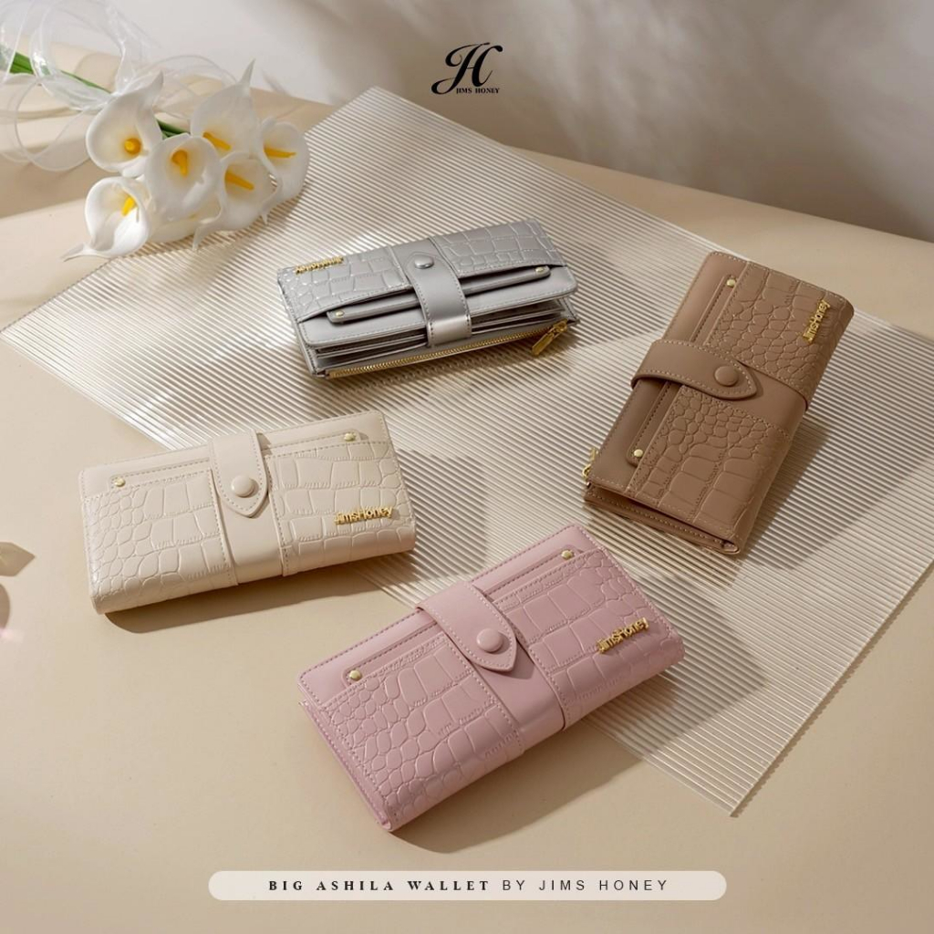 JIMS HONEY FOREVER BIG ASHILA WALLET Dompet Lipat Panjang Wanita Cewek Fashion Jimshoney Casual Terbaru