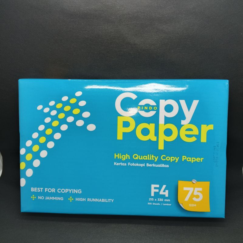 

Kerta HVS F4 Folio 75gsm Copy Paper/1 Rim(500 lembar)