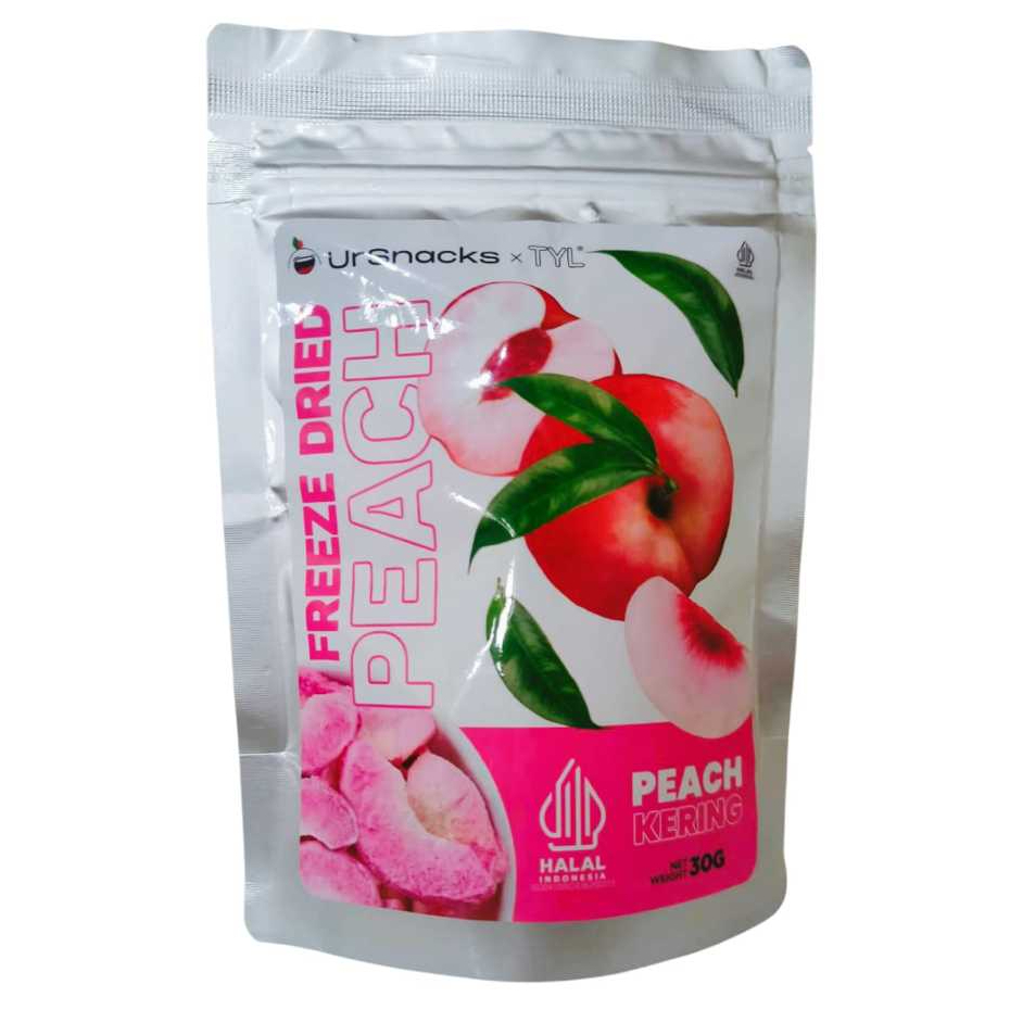 

TYL URSNACKS Freeze Dried Fruit Peach 30g Snack Buah Persik Kering Vakum Beku HALAL