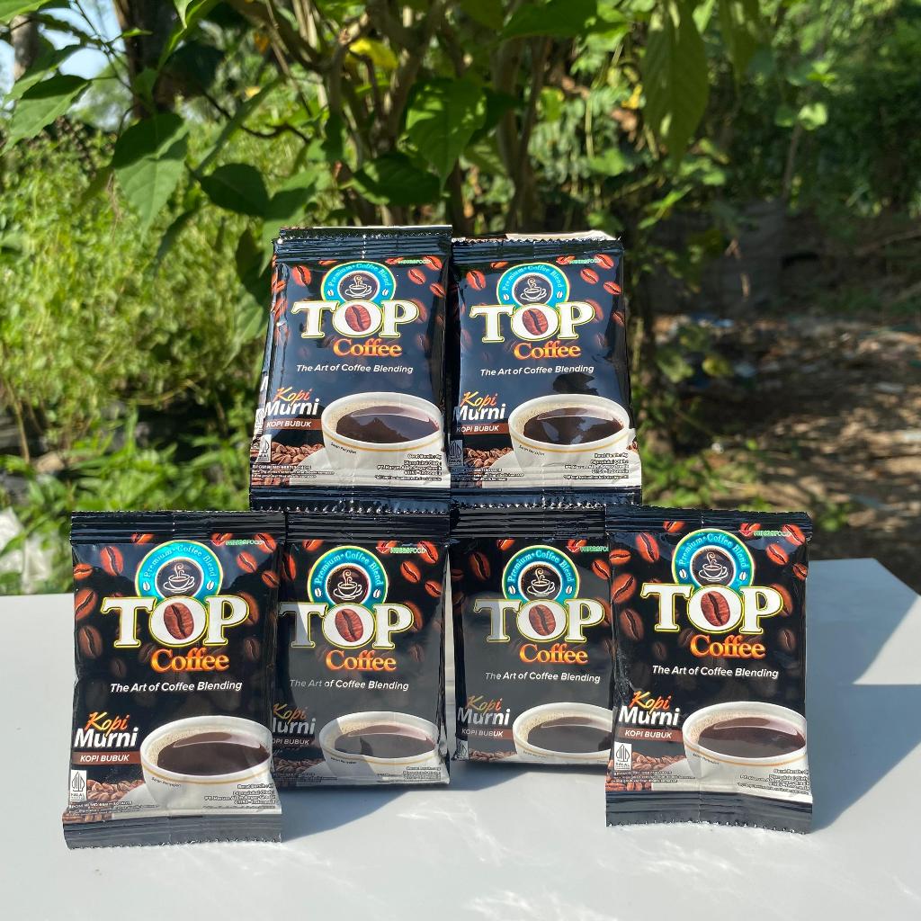 

Top Coffe Murni Sachet 7 Gram Top Kopi Hitam Tanpa Gula Rentengan isi 10 Sachet