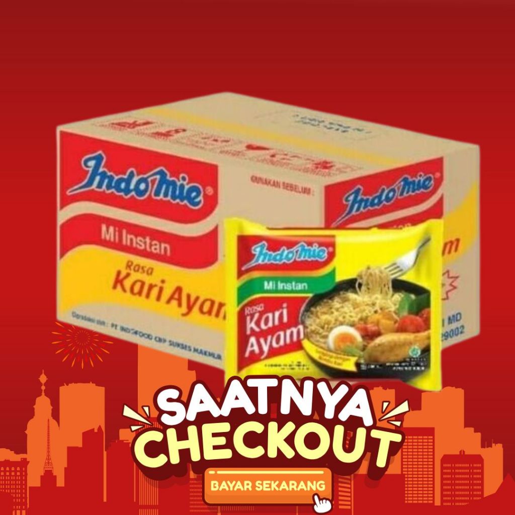 

INDOMIE KARI AYAM MIE 1 DUS ISI 40PCS