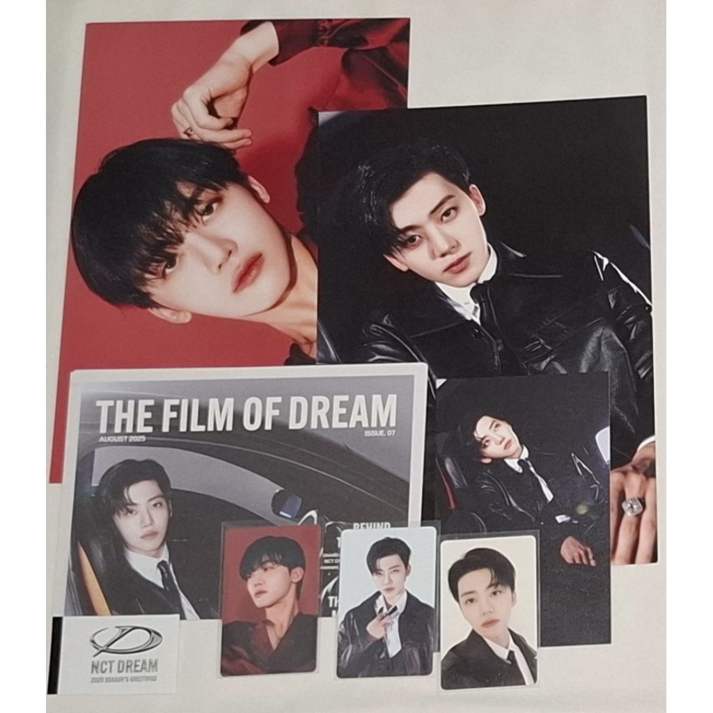 Season greeting jaemin set with pob, renjun photopack sg22, soft cover dairy sg25
