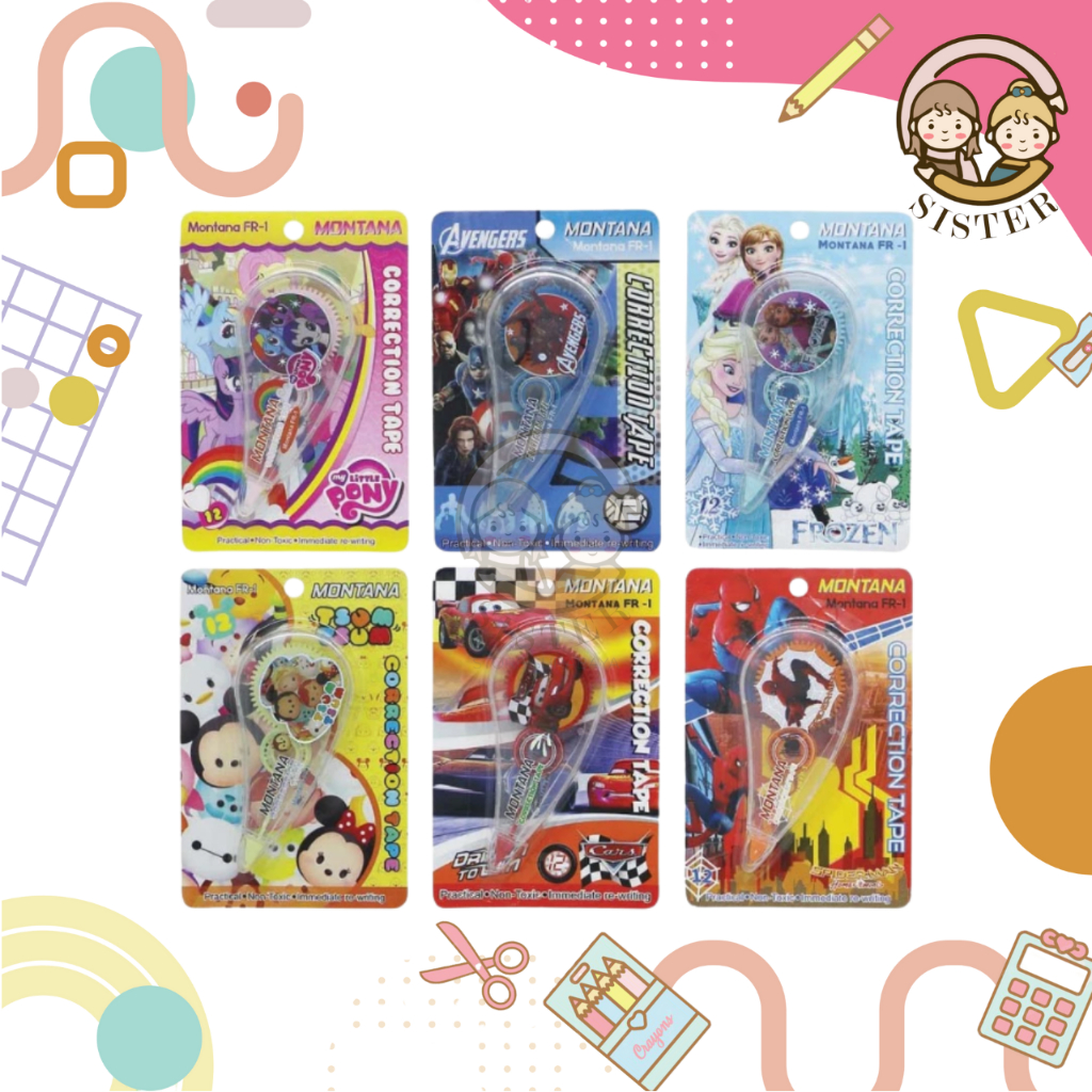 

Tipex Kertas / Correction Tape Karakter Lucu / Stipo Kertas Mini