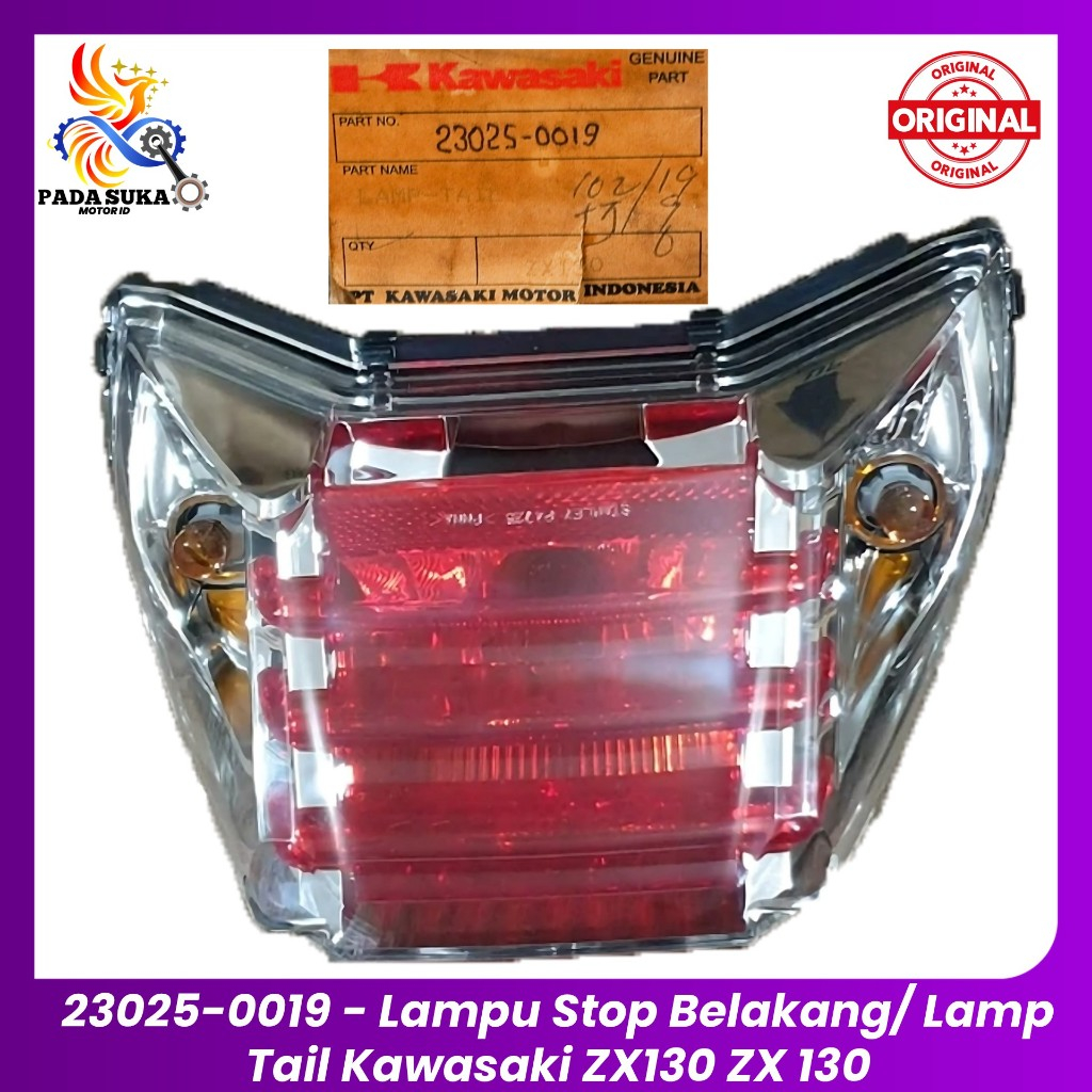 Lampu Stop Belakang/ Lamp Tail Kawasaki ZX130 ZX 130 23025-0019 Original KGP 100%