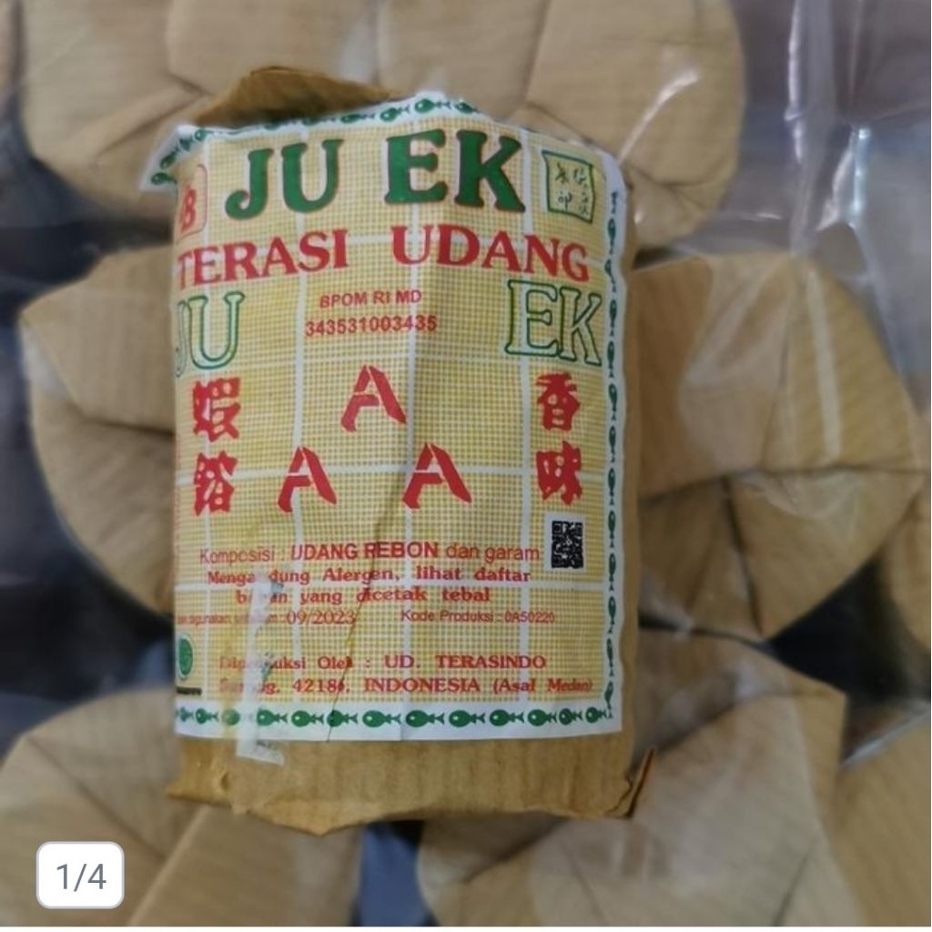 

Terasi Juek / Juhok 1 Pak kecil isi 10 keping