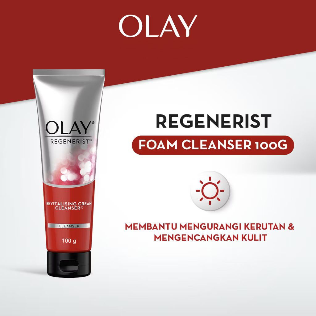 Olay Regenerist Revitalising Cream Cleanser 100gr Sabun Cuci Muka Pembersih Wajah