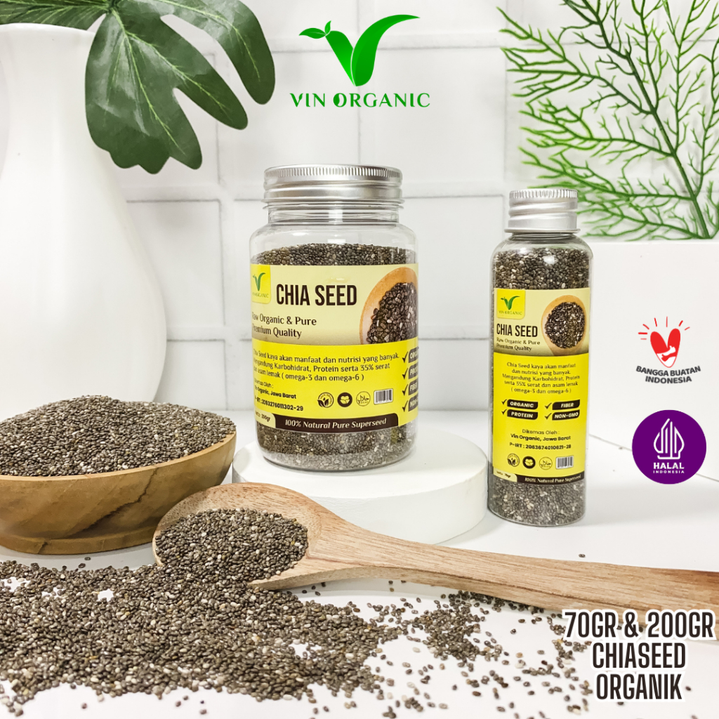 

VIN ORGANIC Chia Seed Organik 70Gr & 300Gr