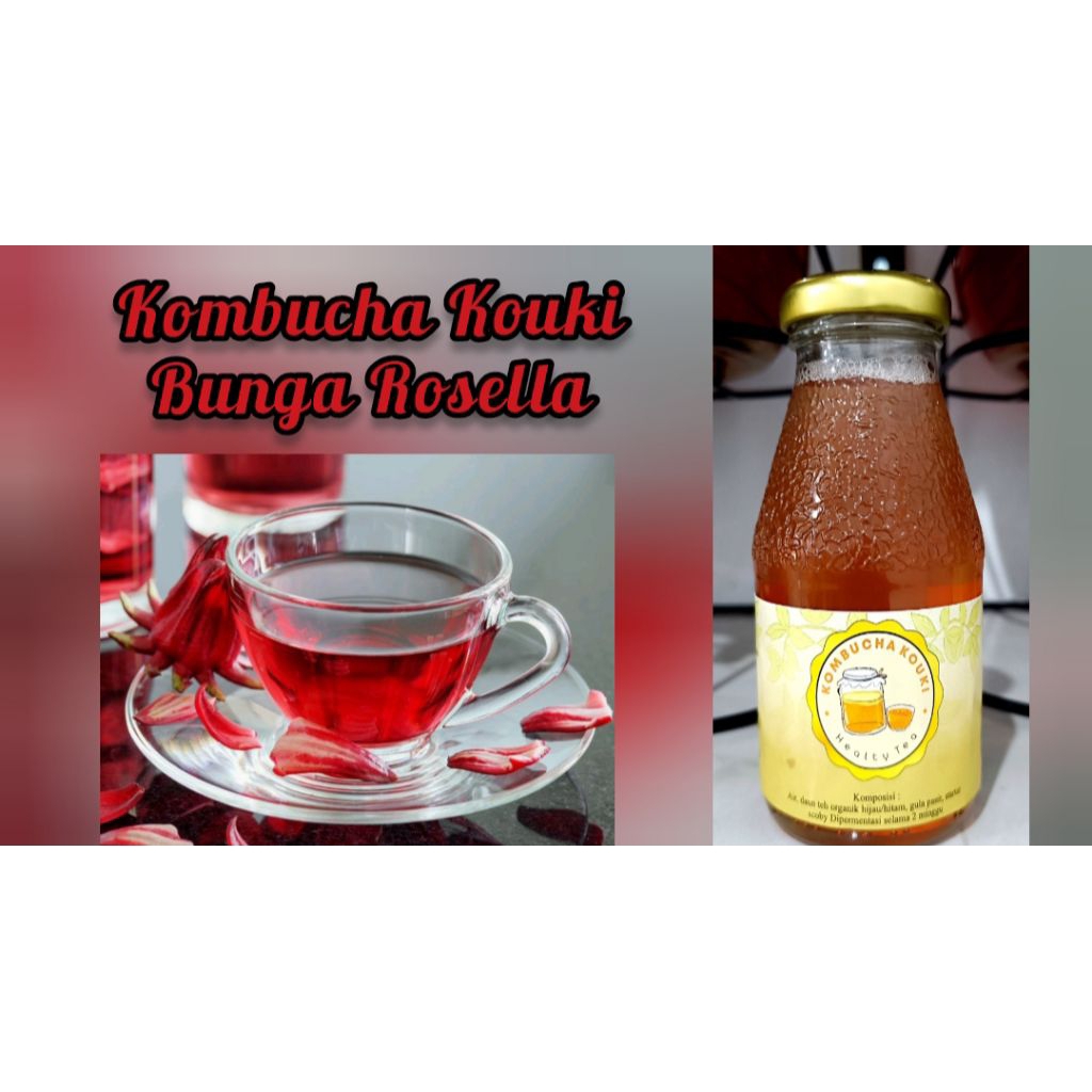 

Kombucha Kouki Bunga Rosella