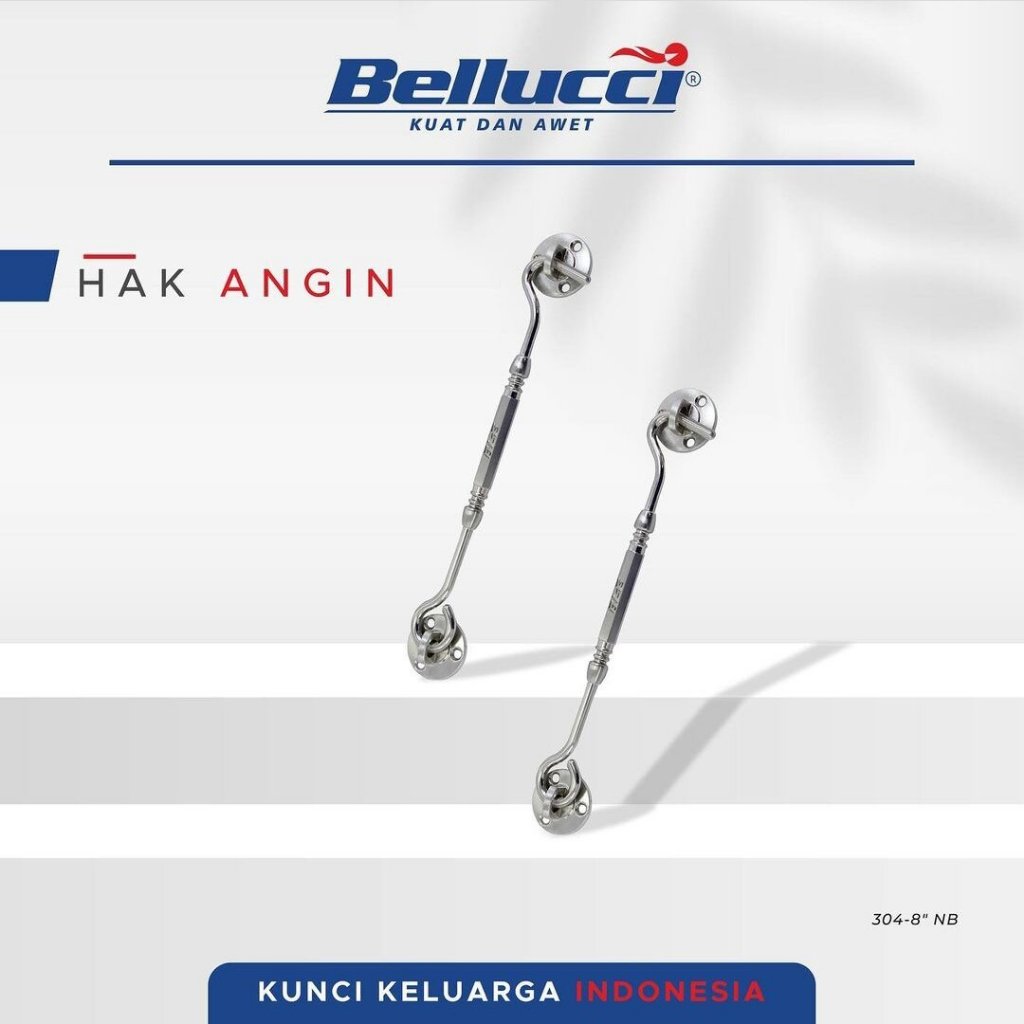 Hak Angin BELLUCCI / Hak Jendela / Penahan Jendela BELLUCCI