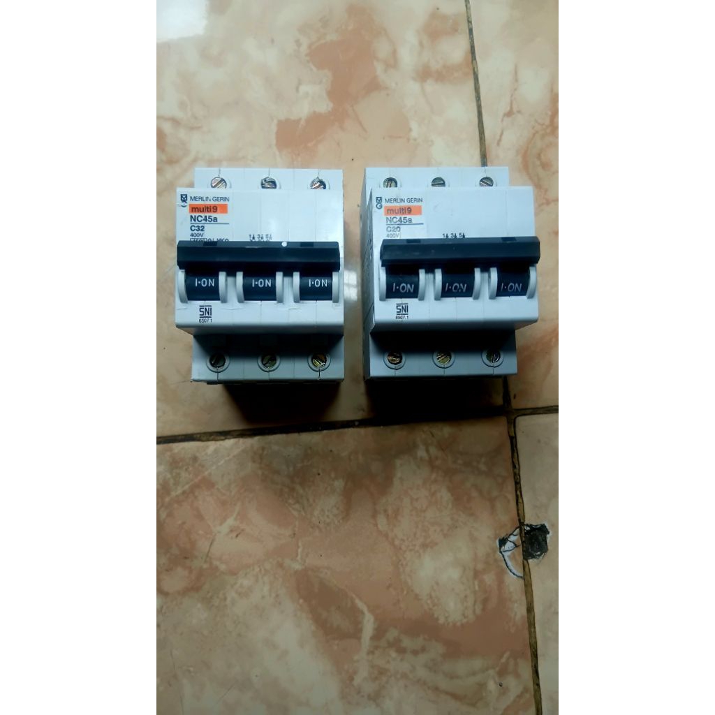 mcb mirlin GERIN nc45n/3pase/ C10A /C16A/ c20A /C25A /c32A/
