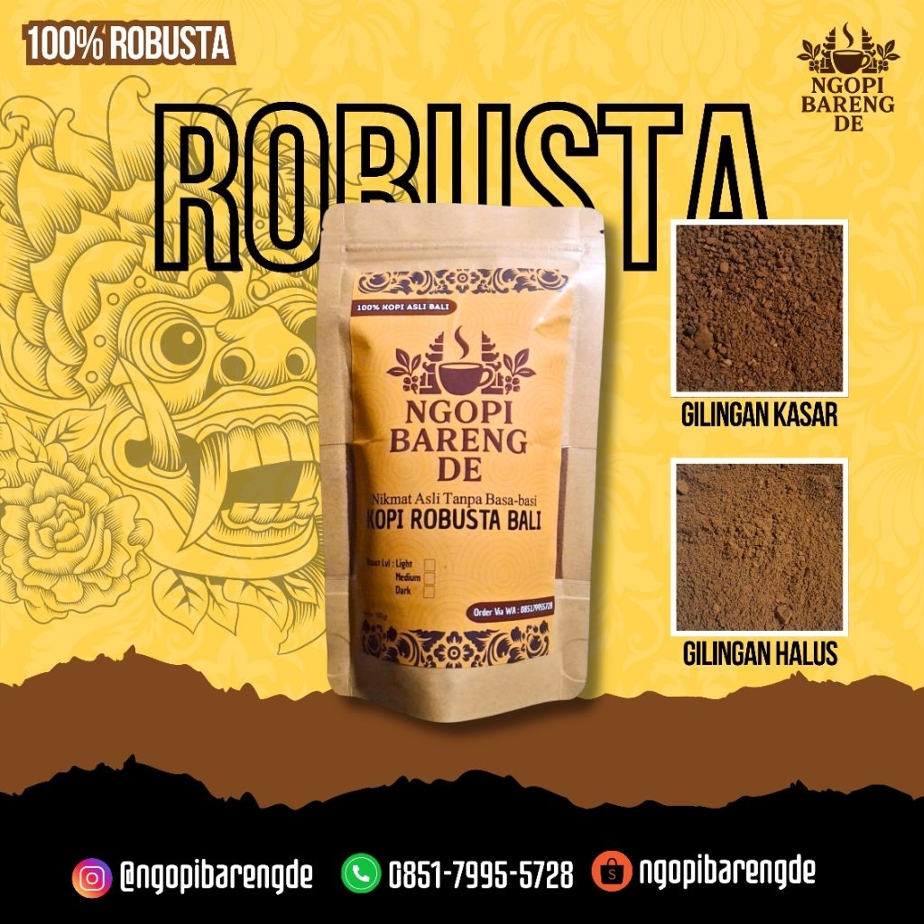 

Biji Kopi Bubuk Robusta Bali Banyuatis 100gr