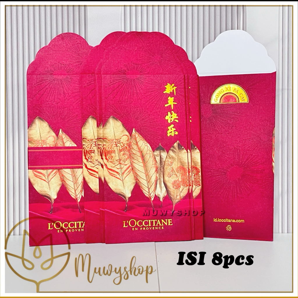 

Loccitane Amplop / Angpau Merah Isi 8