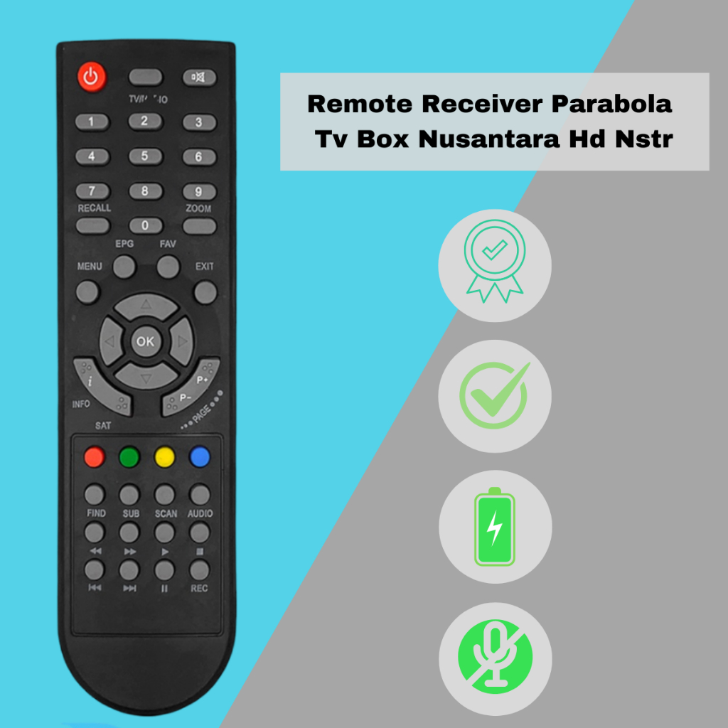 Remote Receiver Parabola Tv Box Nusantara Hd Nstr Remote Kontrol Jarak Jauh