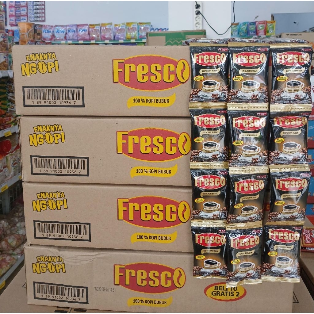 

kopi fresco hitam 12gr 1krtn