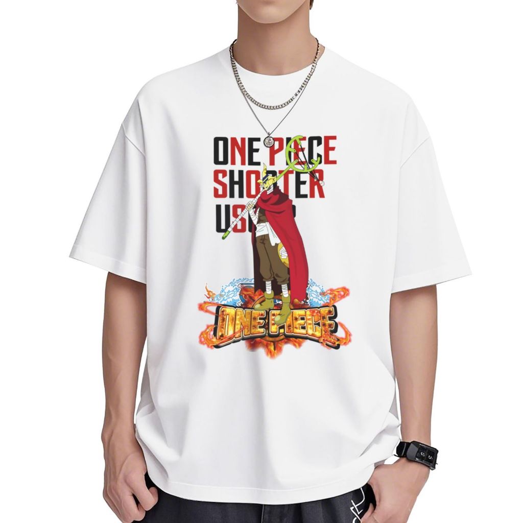 Humcustom  ONE PIECE Kaos Fashion Unisex Fashion Unisex T - Shirt Pria Wanita | Baju Kaos Putih | Ka