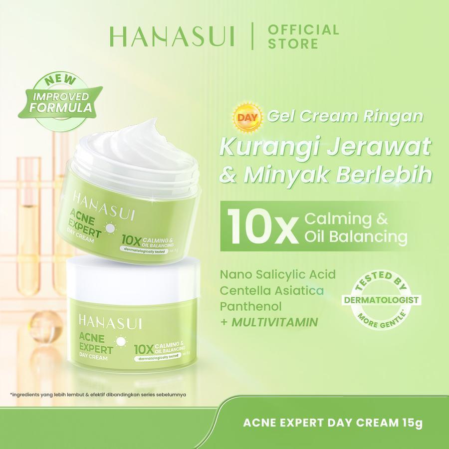 Hanasui Acne Treatment Day Cream / Krim siang hanasui / Moisturizer / Hanasui Acne Expert Day Cream 