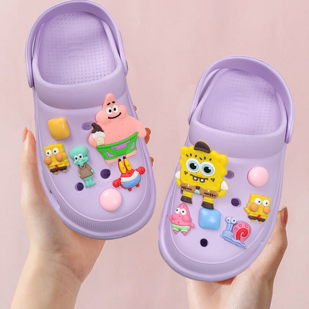 Sandal Wanita Kekinian Bahan Karet Ringan Sandal Kodok Wantia Dewasa Antislip