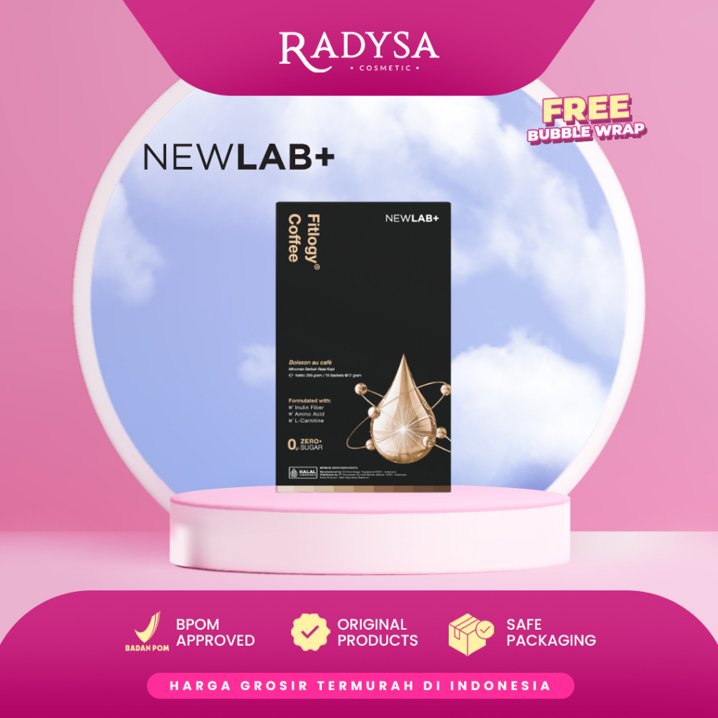 

RADYSA - NEWLAB Fitlogy Coffee | Kopi Sehat untuk Kontrol Berat Badan & Gut Health | L-Karnitin & Garcinia Pelangsing Badan 15 Sachet