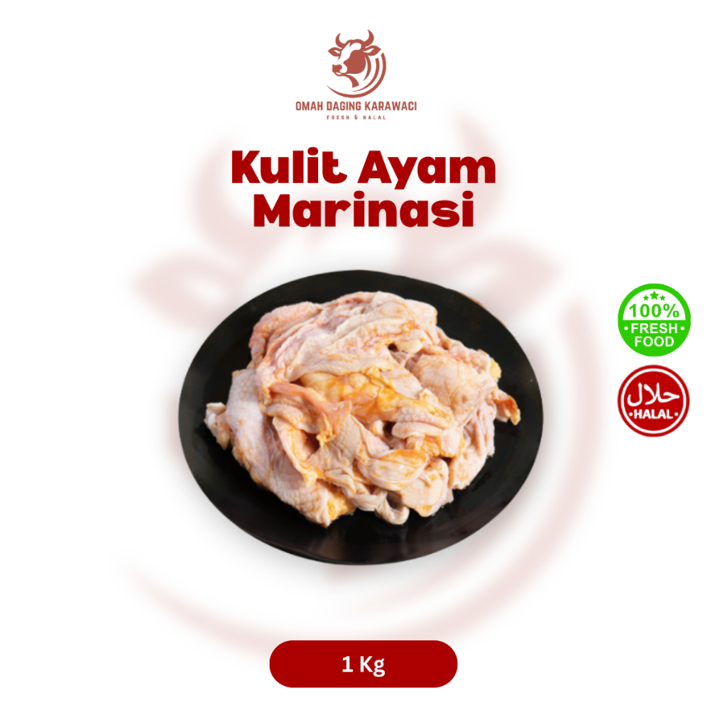 

Kulit Ayam Marinasi Fresh Halal 1kg Tangerang