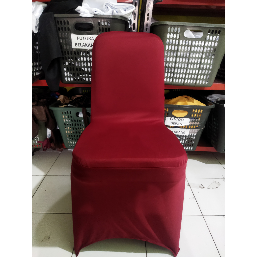 COVER KURSI FUTURA SARUNG KURSI FUTURA HITAM KETAT
