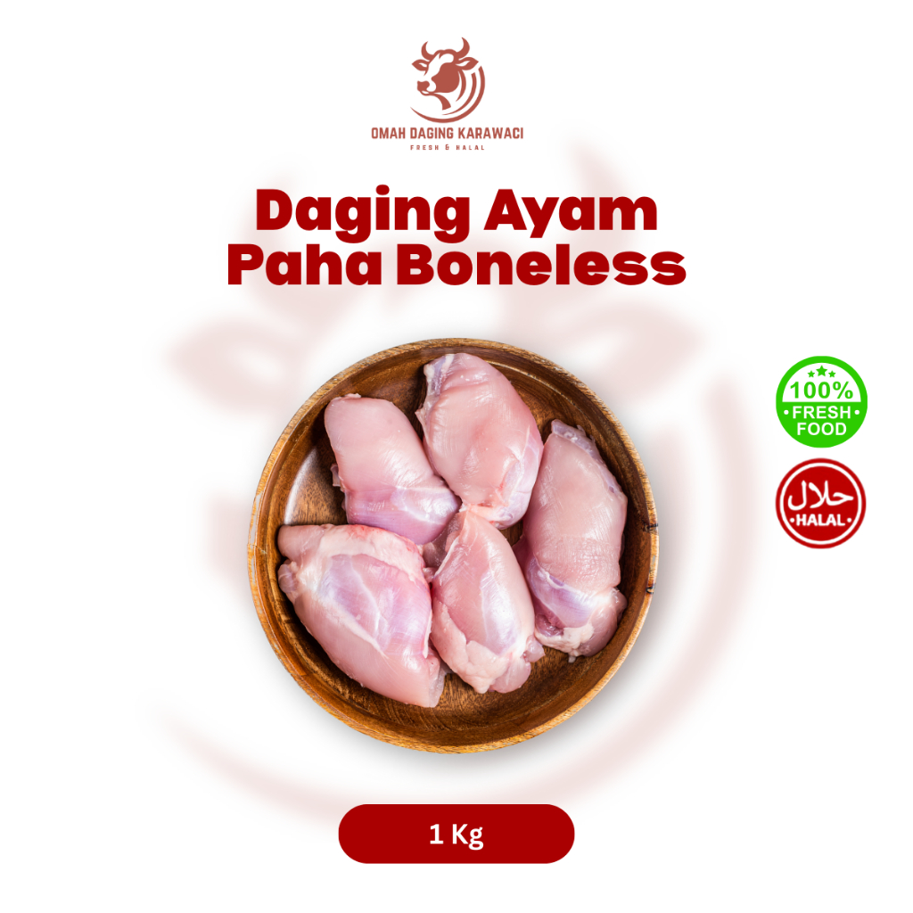 

Daging Ayam Paha Fillet Boneless Halal 1kg Tangerang