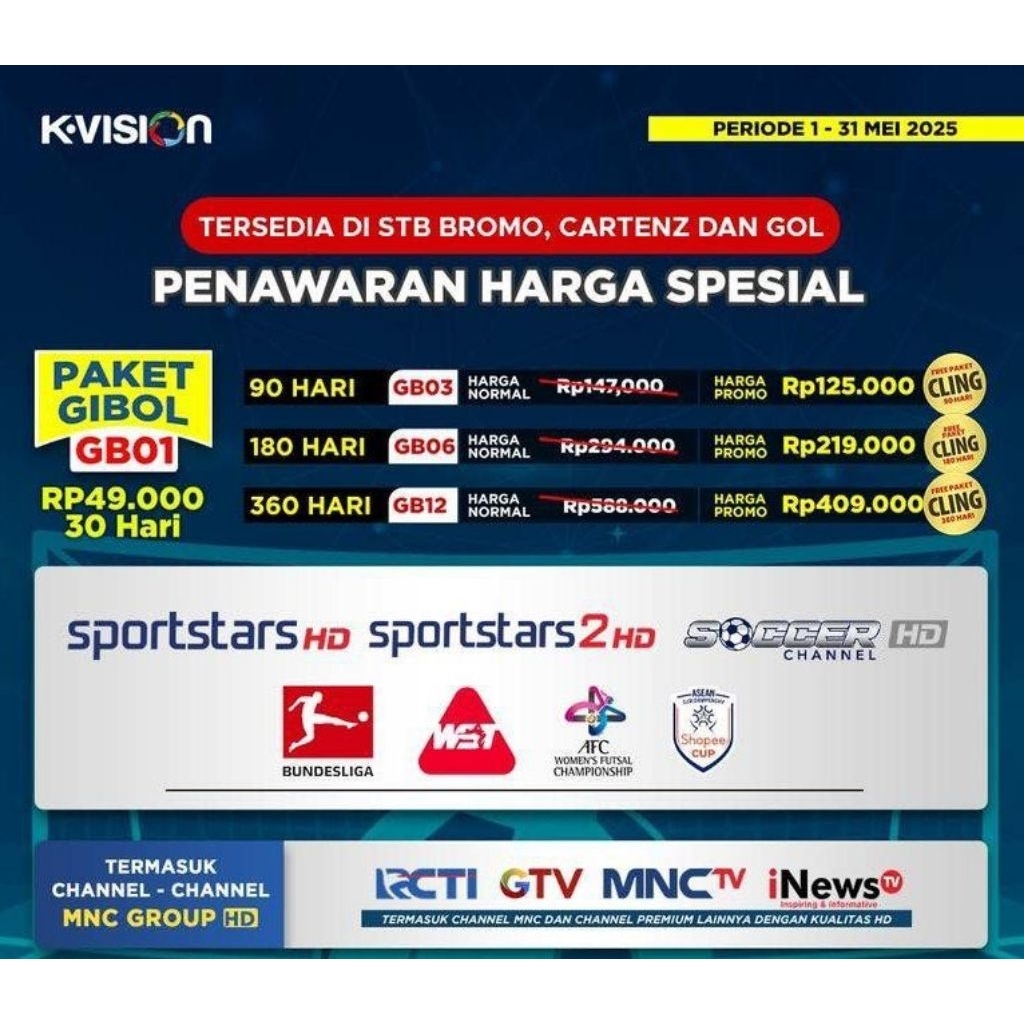 PAKET GIBOL K-VISION