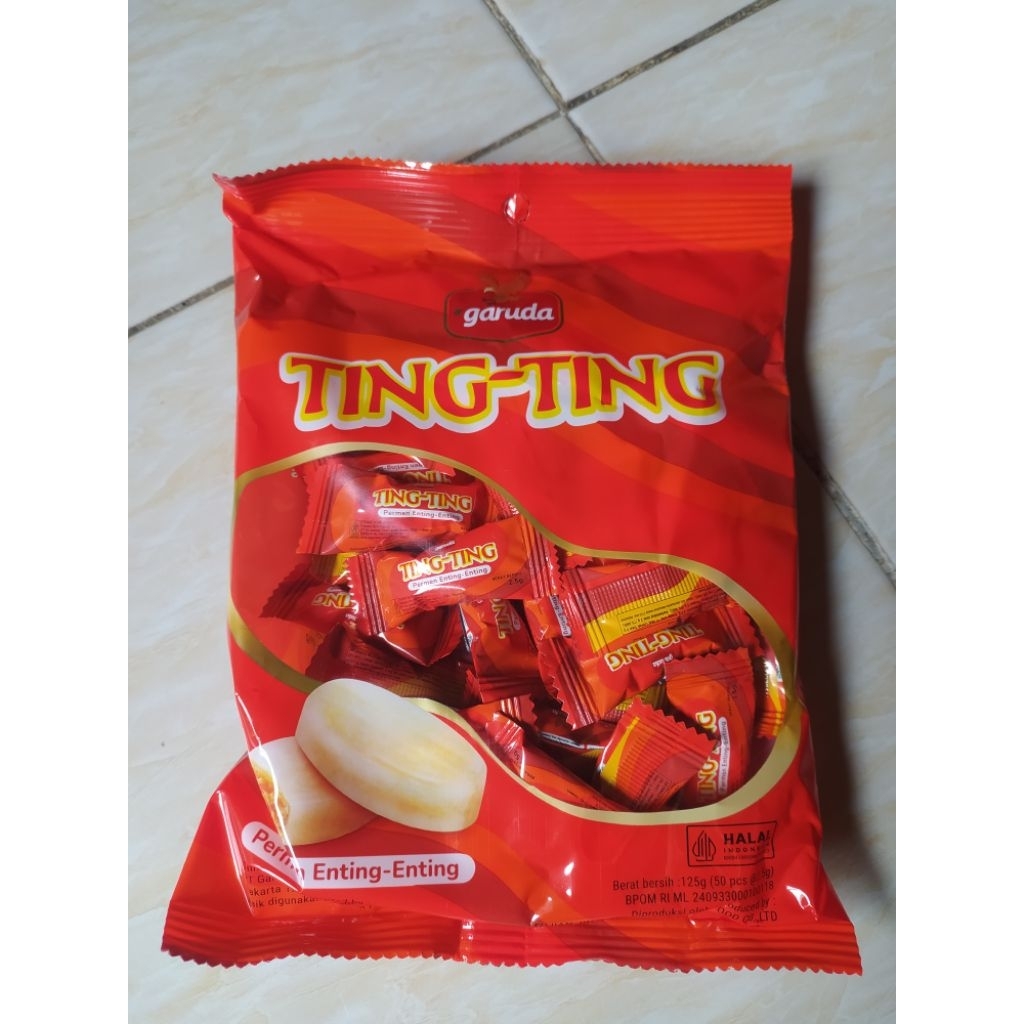 

Ting-ting 125g, Garuda permen kacang (50pc@2,5g)