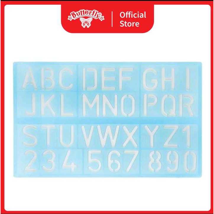 

Butterfly Penggaris Cetakan Template Huruf Angka HA-280