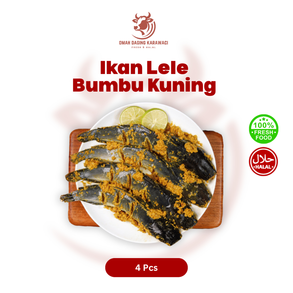 

Ikan Lele Fresh Ungkep Bumbu Kuning Isi 4 pcs Tangerang