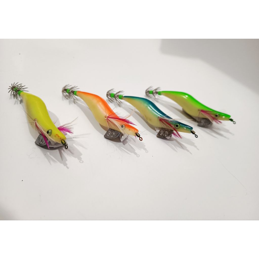umpan cumi egi murah /egi jig merk seawood glow in the dark ukuran 3.0
