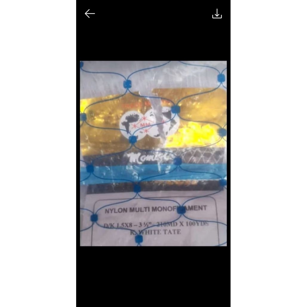 Jaring Gillnet Milenum Momoi 3,5 inch 210/100 Tate