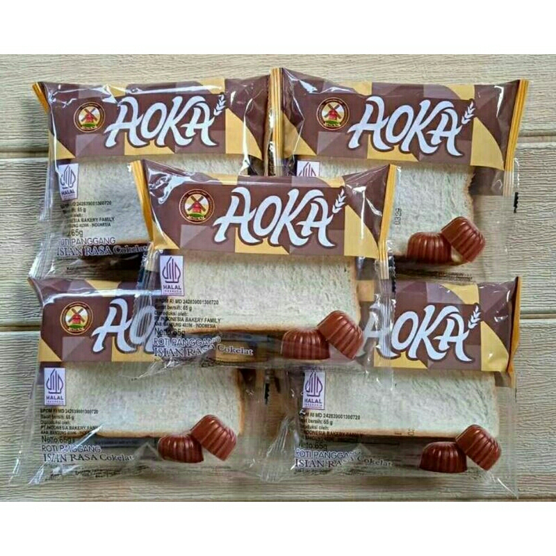 

1 paket isi 5pcs Roti Aoka panggang
