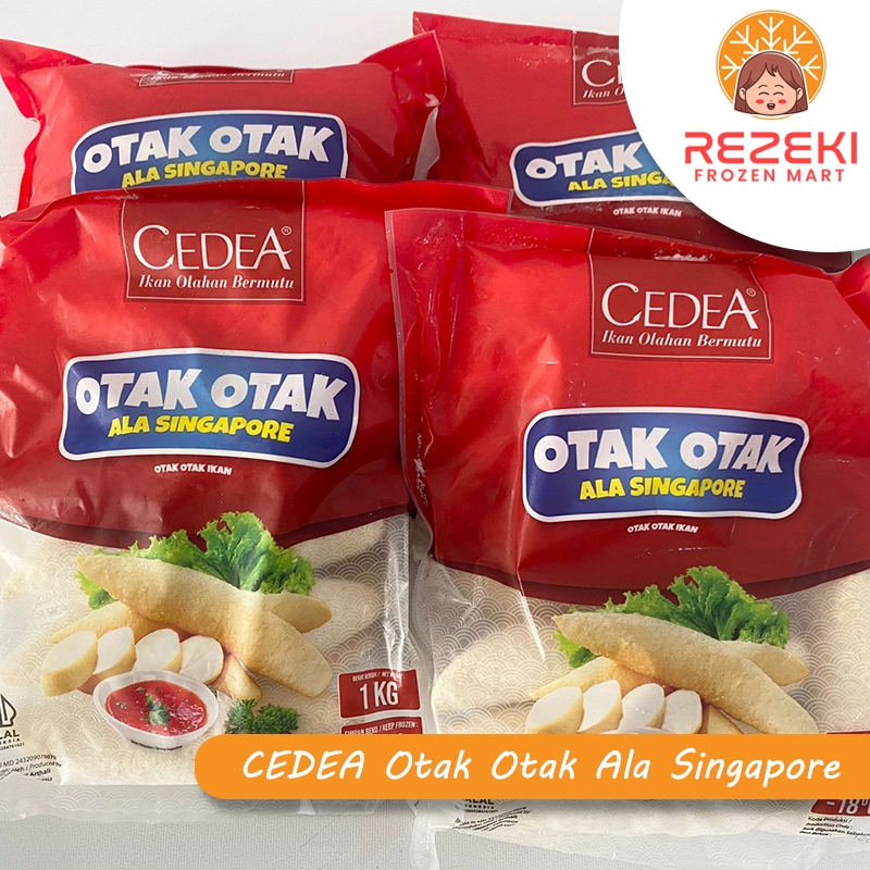 

Cedea Otak Otak Singapore 1 Kg | Otak Otak Ikan Isi 10 Pcs | Frozen Food Murah