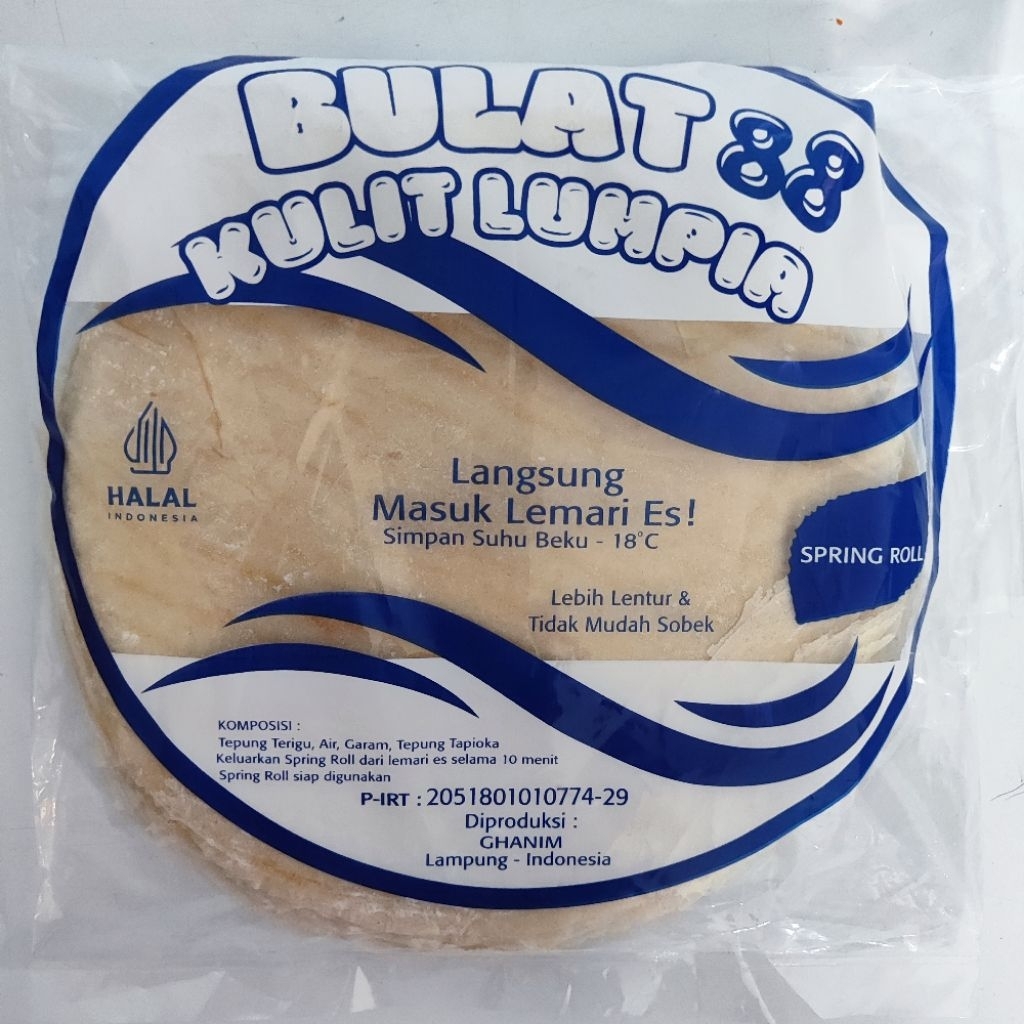 

Kulit Lumpia Spring Roll Bulat 88 Isi 45 Halal