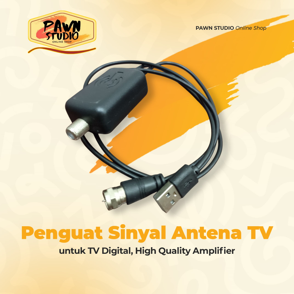 Penguat Sinyal Antena TV Amplifier Signal HD Untuk Antena TV Digital