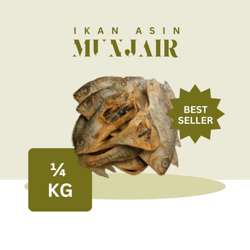 

[Jasun Fish] Ikan Asin Munjair Premium ¼Kg, ½Kg dan 1Kg
