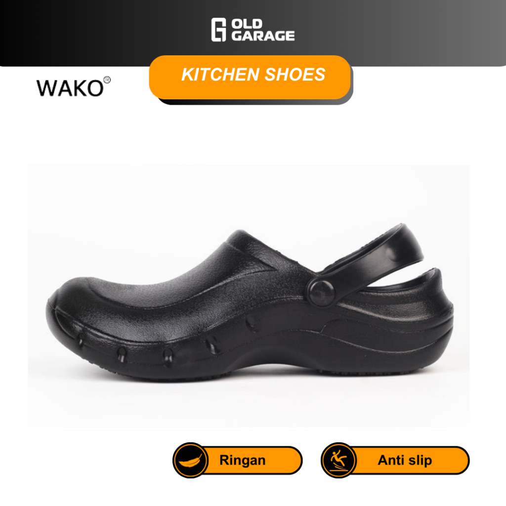 Sepatu Kitchen Pria Sepatu Chef Kitchen Shoes WAKO 9016