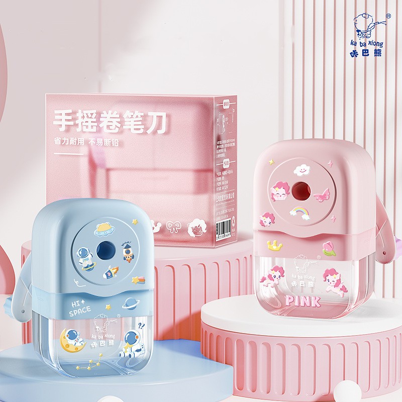 

Rautan Pensil Jumbo Putar Manual Rotary Pencil Sharpener Free Sticker U005