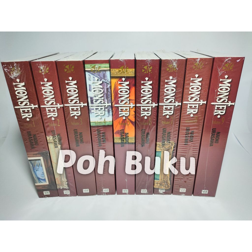 Komik Import Monster Vol 1-9 by Naoki Urasawa, Viz Media