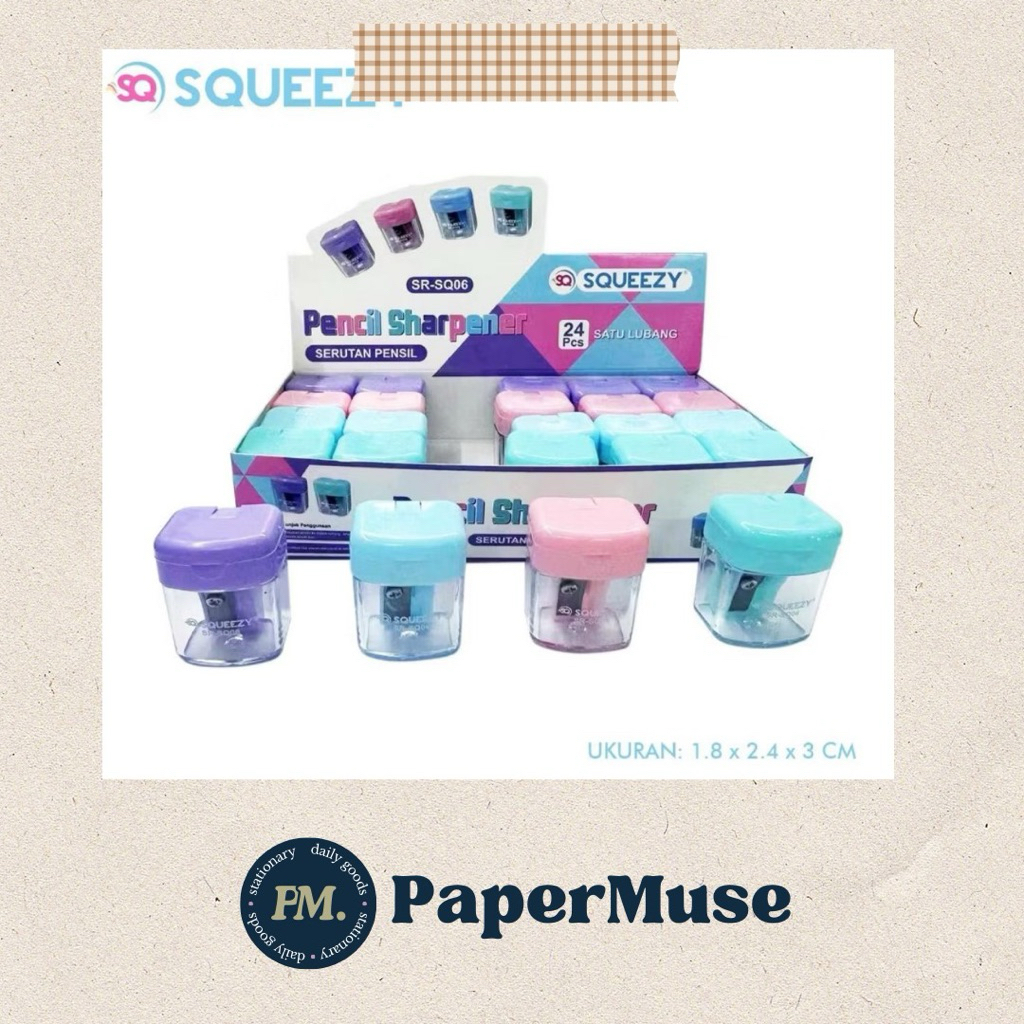 

Serutan Pensil Pastel SR-SQ06 – Serutan Pensil Warna & Pastel Tajam dan Rapi