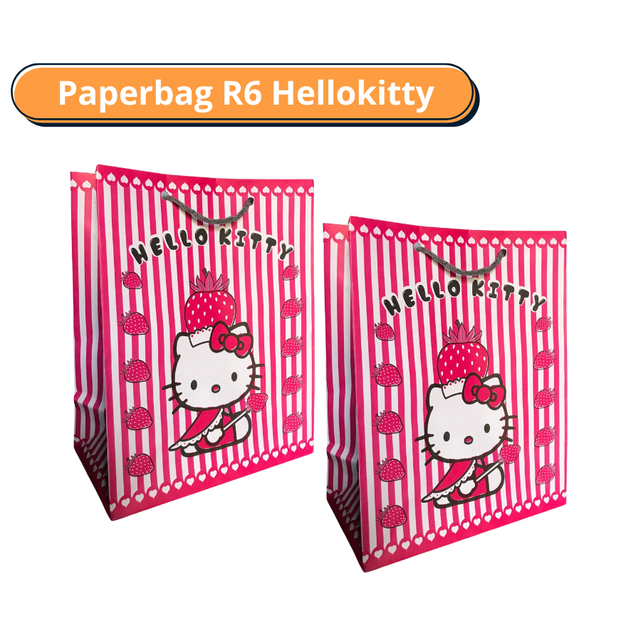 

PAPERBAG KARAKTER HELLO KITTY PINK UK.20x11x25 PAPERBAG TAS KERTAS MURAH/ GIFT BAG/ TAS ULANG TAHUN/ GOODIE BAG