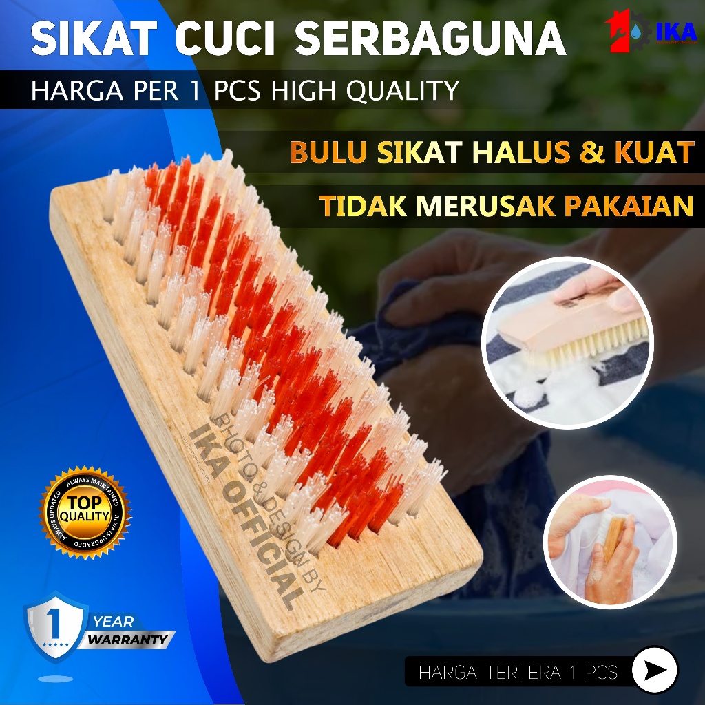 Sikat Cuci / Sikat Cuci Kayu / Sikat Baju / Sikat Sepatu / Sikat Cuci Baju Kayu / Sikat Lantai /