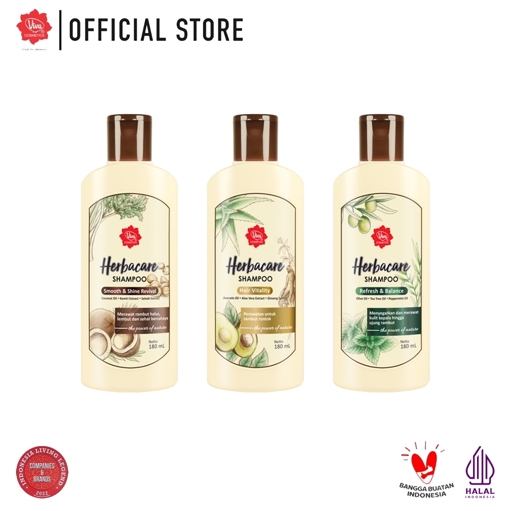 VIVA SHAMPO HERBACARE SHAMPOO 180 ml / Viva Herbacare Shampoo
