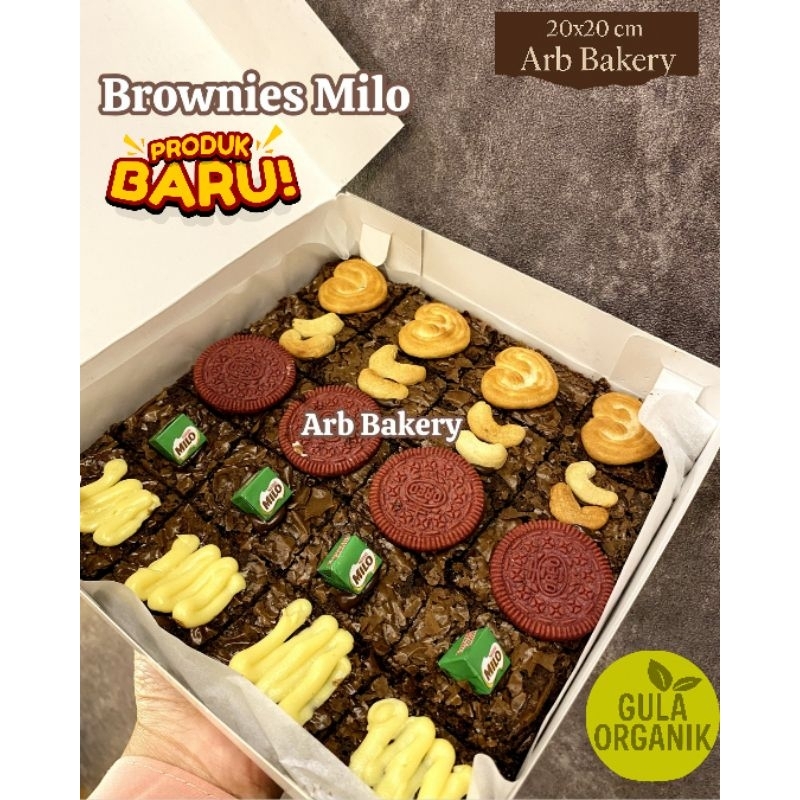 

ARB Brownies panggang | uk 20x20 | Fudgy Brownies