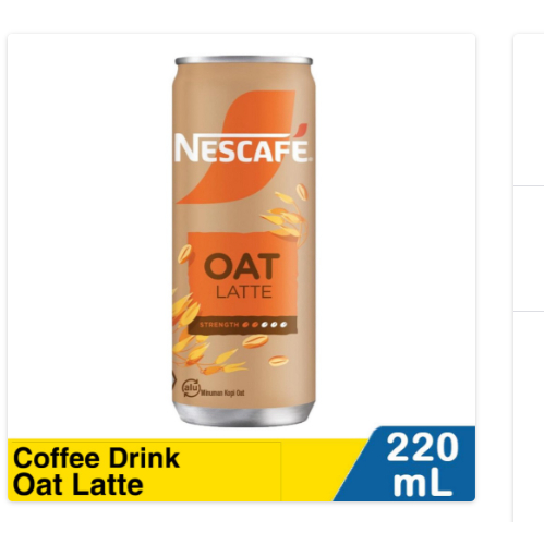 

nescafe coffee drink oat latte 220ml